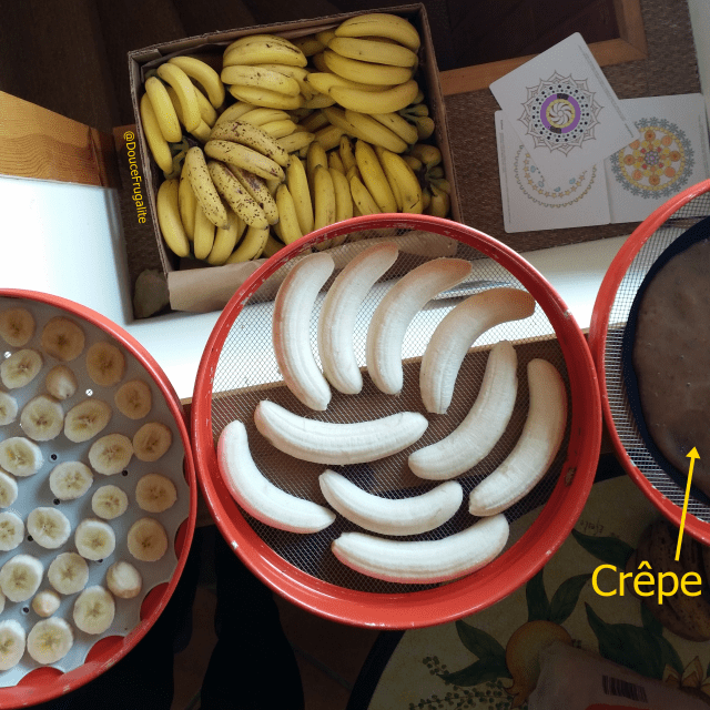 bananes qui sèchent